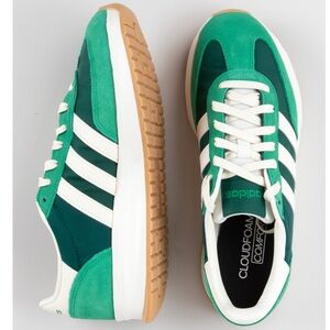 Adidas Green White Run 70s 2.0 Womens Sneakers Shoes Retro Size 9 Vintage Stripe